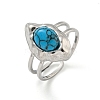 304 Stainless Steel Open Cuff Rings STAS-Z060-02P-2