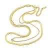 Ion Plating(IP) 304 Stainless Steel Pave Clear Cubic Zirconia Double Layer Necklaces LS-NJEW-S426-01G-1