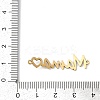 Mother's Day 201 Stainless Steel Connector Charms STAS-F316-38G-3