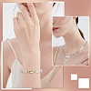 12Pcs 4 Style Brass Micro Pave Clear Cubic Zirconia Fold Over Clasps & Brass Fold Over Clasps KK-SC0004-10-5