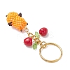 Glass Hamster Keychains KEYC-MZ00055-01-4