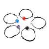European Glass Large Hole Beads Bracelet for Teen Girl Women BJEW-JB06845-1