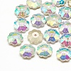 Glass Beads RGLA-T109-6mm-001AB-1