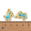 Brass Micro Pave Cubic Zirconia Pendants KK-A197-17G-3