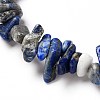 Chip Natural Gemstone Beaded Stretch Bracelets Sets X-BJEW-JB05700-5