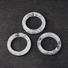 Natural Quartz Crystal Plain Band Ring RJEW-P044-01A-09-1