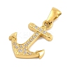 Ion Plating(IP) 304 Stainless Steel Micro Pave Cubic Zirconia Pendants STAS-D112-03G-07-2