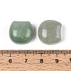 Natural Green Aventurine Cat Head Shape Beads G-T144-05G-3