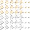 80Pcs 2 Colors 201 Stainless Steel Stud Earrings Findings with 304 Stainless Steel Pin and Loop STAS-UN0035-57-1