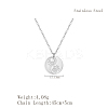 304 Stainless Steel Yin-yang Cat Paw Print Pendant Necklaces for Women's Daily Wear CT7877-2