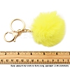Faux Rabbit Fur Pom Pom Ball Keychain KEYC-FS00031-06-2