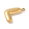 304 Stainless Steel Initial Pendants STAS-S186-12L-G-2