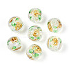 Handmade Foil Lampwork Beads Strands FOIL-T008-05C-2