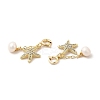 Natural Pearl Spring Ring Clasp Charms KK-I697-06G-3