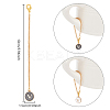 Flat Round with Letter Alloy Enamel Wine Glass Charms AJEW-AB00184-22-2