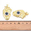 Brass Resin Pendants KK-T070-98-3