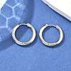Tarnish Resistant 304 Stainless Steel Huggie Hoop Earrings LS-EJEW-F111-20mm-P-4