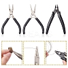 3Pcs 3 Styles Carbon Steel Jewelry Pliers Sets PT-YW0001-10-6