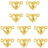 10 Bags Alloy Magnetic Clasps with Loops FIND-FS0004-88G-1