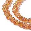 Electroplate Glass Beads Strands EGLA-L040-FR01-3