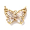 Brass Micro Pave Cubic Zirconia Pendants KK-U042-11G-03-1