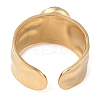 Oval Natural Malachite Finger Rings RJEW-Z057-12G-03-3