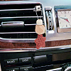 6Pcs 6 Colors Star Wood & Lava Rock Felt Car Air Vent Clips HJEW-DR00042-7