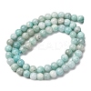 Natural Amazonite Beads Strands G-K068-03-6mmA-5