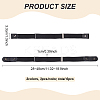 6Pcs 2 Colors Canvas Elastic Invisible Belt with Alloy Buckles AJEW-FG0003-99-2