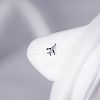 201 Stainless Steel Micro Pave Clear Cubic Zirconia Nose Studs FS-WGACC22-07-1