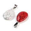 Natural & Synthetic Mixed Gemstone Pendants FIND-A043-07P-2