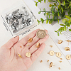 48Pcs 2 Styles Stainless Steel Stud Earring Findings STAS-BBC0010-23A-3