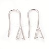 Rack Plating Eco-friendly Brass Earring Hooks KK-D075-14S-RS-1