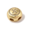 Rack Plating Brass & Cubic Zirconia Pendants KK-Z047-07G-X-RS-2