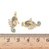 Brass Micro Pave Cubic Zirconia Pendants KK-D502-26J-G-3
