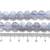 Natural Blue Lace Agate Beads Strands G-F222-30-8mm-02-4