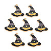 Light Gold Alloy Enamel Pendants ENAM-S126-122-1