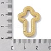 Rack Plating Brass Micro Pave Cubic Zirconia Twister Clasps KK-NH0002-13G-01-3