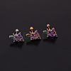 Grape Brass Micro Pave Cubic Zirconia Cartilage Earrings for Women WG9FBC0-10-1