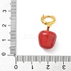 304 Stainless Steel Enamel Pendant Decorations STAS-A131-04G-3