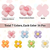 112Pcs 7 Colors Opaque Resin Decoden Cabochons CRES-SC0003-08-2