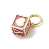 Brass Enamel Pendants KK-P338-43G-03-2