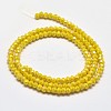 Faceted Rondelle Full Rainbow Plated Electroplate Glass Beads Strands EGLA-J134-3x2mm-FR05-2