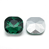 Pointed Back Glass Rhinestone Cabochons RGLA-T032-12x12mm-16-2