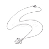 Ion Plating(IP) 201 Stainless Steel Tortoise with Starfish Pendants Necklaces NJEW-JN04283-02-1