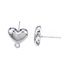 Alloy Stud Earring Findings PALLOY-N150-86P-3