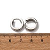 304 Stainless Steel Clear Cubic Zirconia Hoop Earrings EJEW-D331-08B-P-3