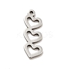 Non-Tarnish 201 Stainless Steel Pendants STAS-I197-016P-2