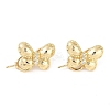 Brass Micro Pave Clear Cubic Zirconia Fold Over Clasps KK-U043-21G-1
