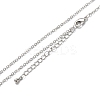 Brass Cable Chain Necklaces X-NJEW-K123-05P-1